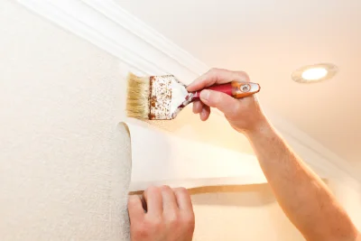 Pose de papier peint à Prémilhat — revêtements muraux et toiles de verre